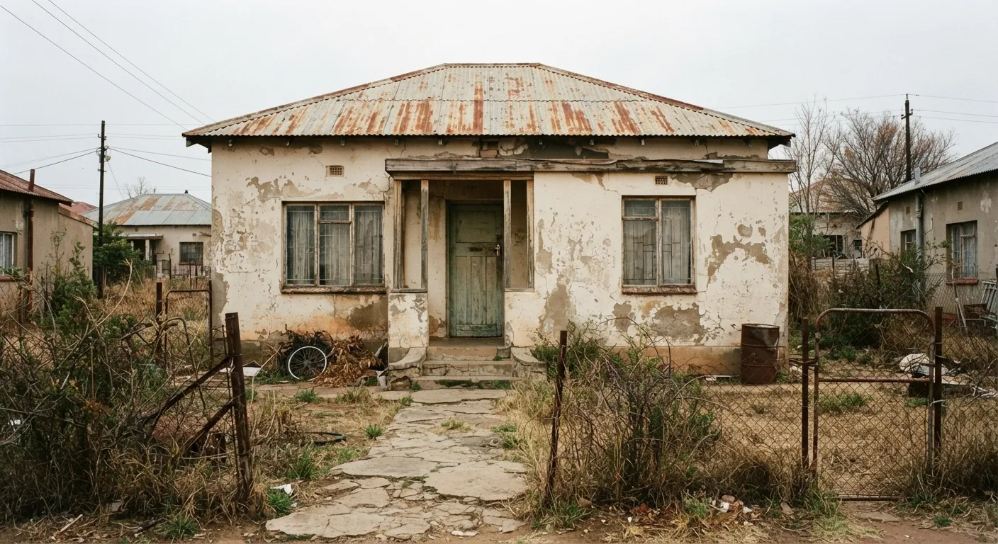 Weathered house before renovation