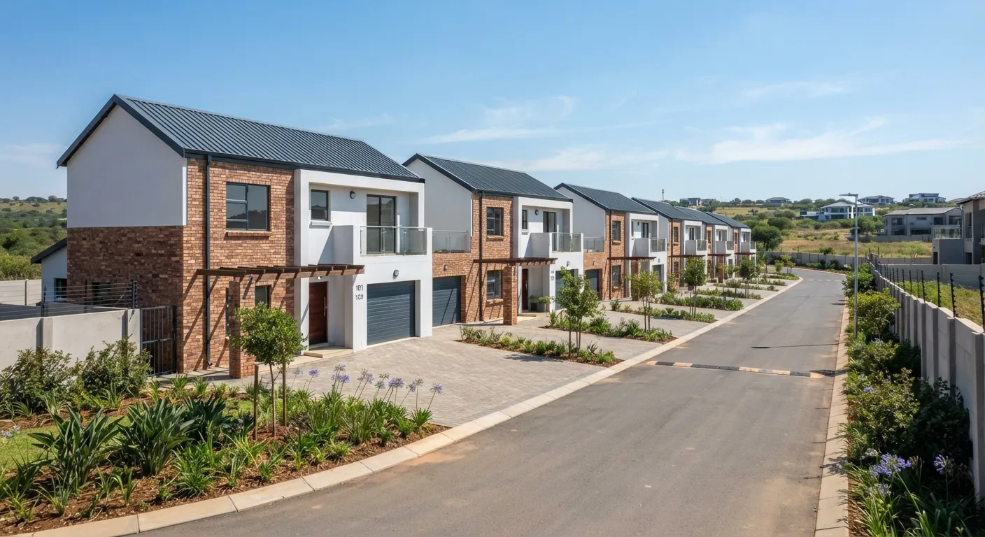 Row of new townhouses in an Avondale cluster development